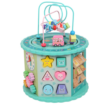 Wooden Toys Eight-In-One Function Winding Beads/Side Bead/Sea World Color Elements
